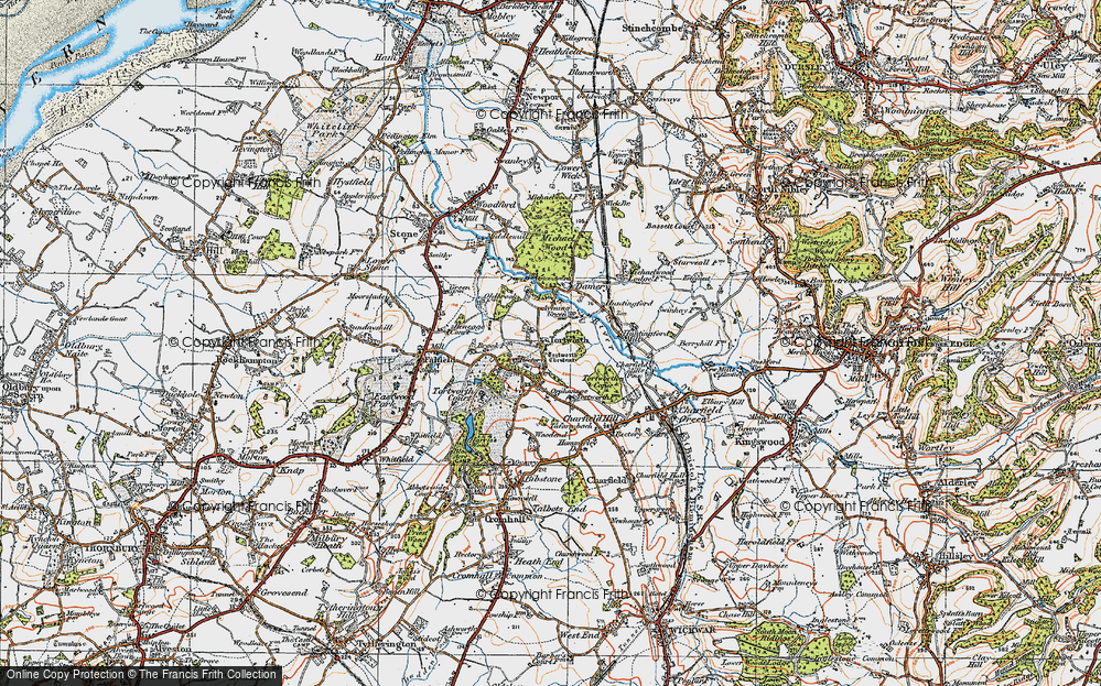 Old Map of Tortworth, 1919 in 1919