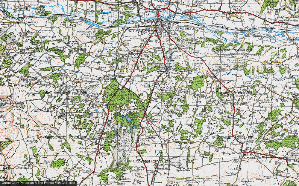 Old Map of Tot Hill, 1919 in 1919