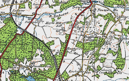Old map of Tot Hill in 1919