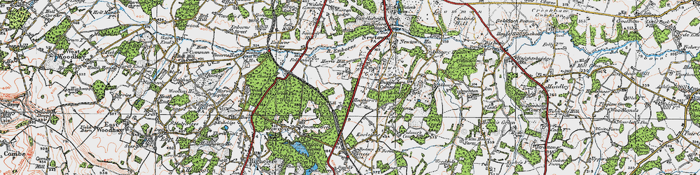 Old map of Tot Hill in 1919