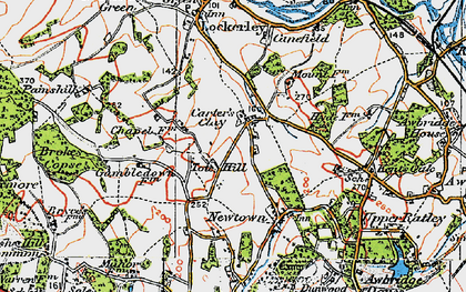 Old map of Tote Hill in 1919