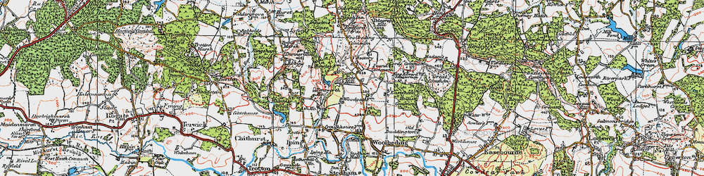 Old map of Tote Hill in 1919