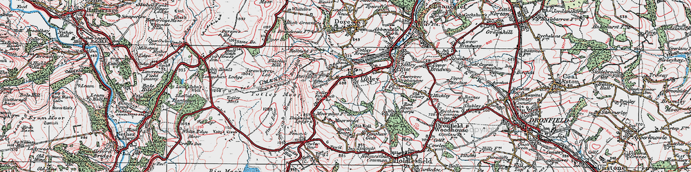 Old map of Blacka Hill in 1923