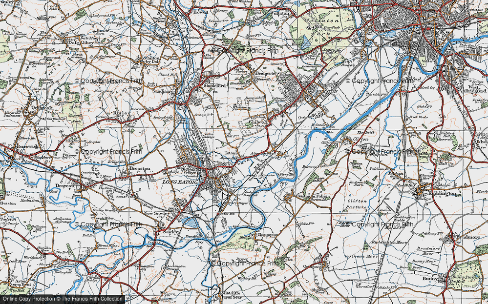 Old Map of Toton, 1921 in 1921