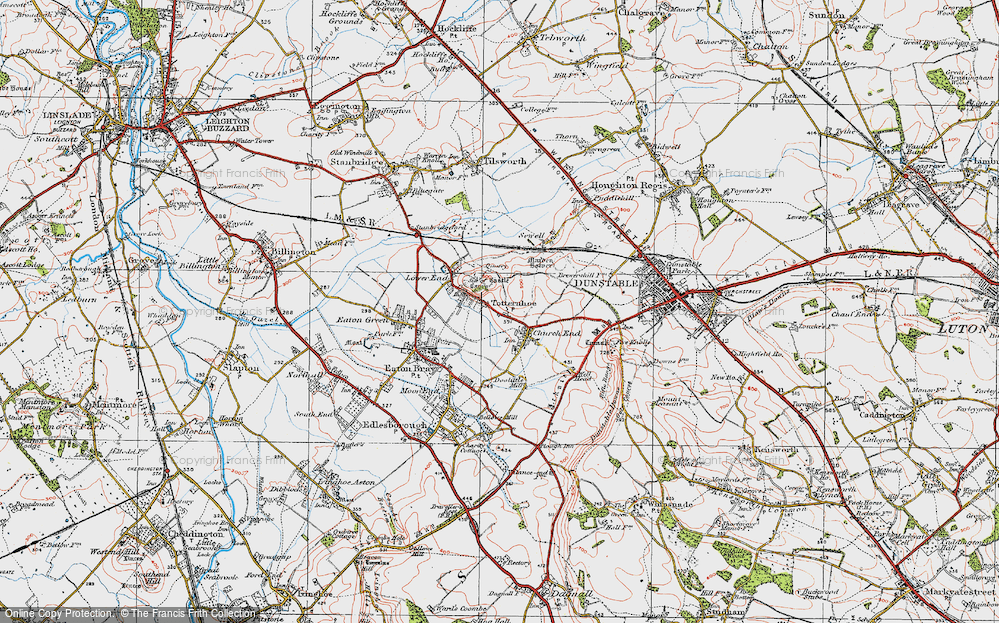 Old Map of Totternhoe, 1920 in 1920