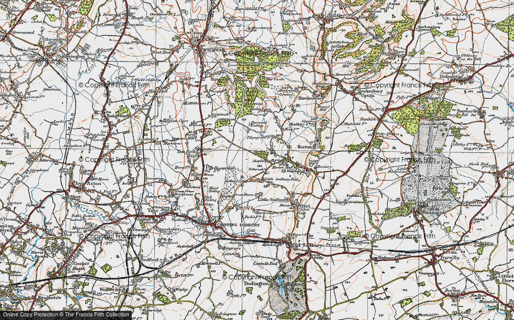 Old Map of Totteroak, 1919 in 1919