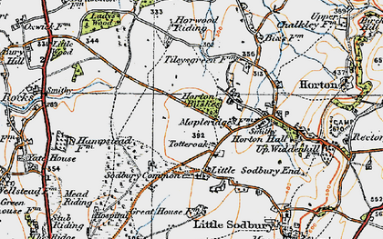 Old map of Totteroak in 1919