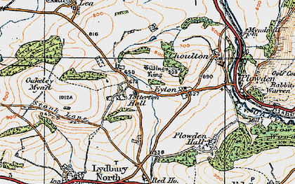 Old map of Totterton in 1920