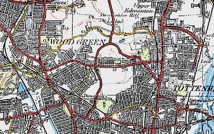 Old map of Tower Gardens in 1920