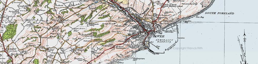 Old map of Tower Hamlets in 1920