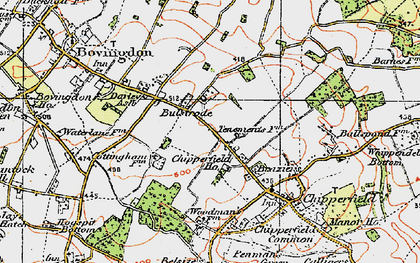 Old map of Tower Hill in 1920