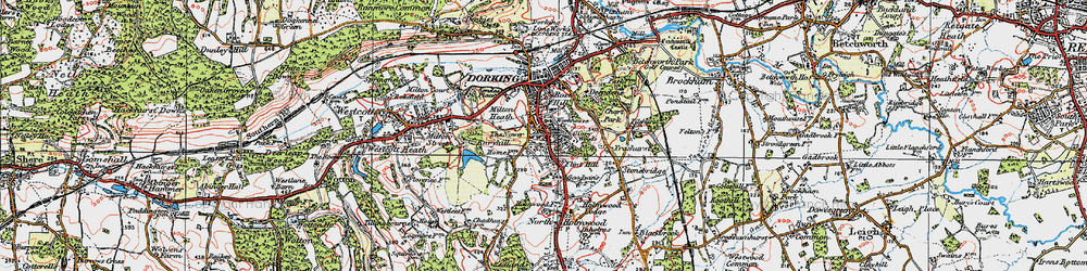 Old map of Tower Hill in 1920