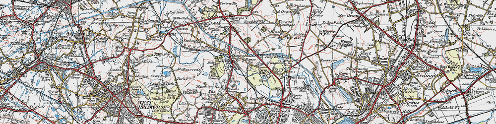 Old map of Tower Hill in 1921
