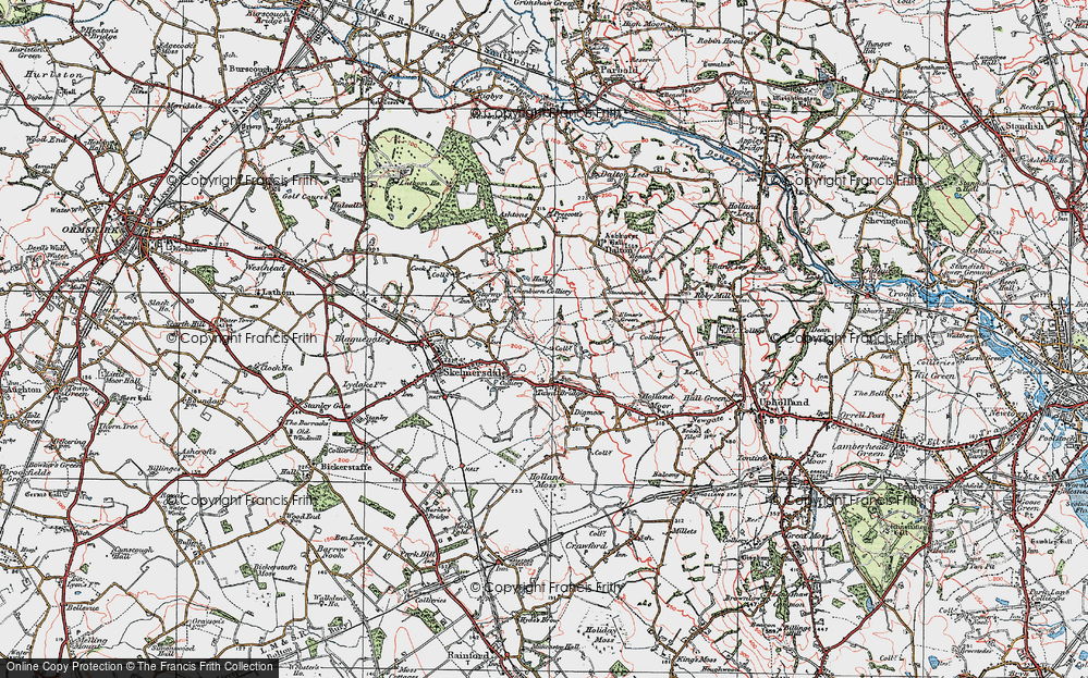 Old Map of Town Centre, 1923 in 1923