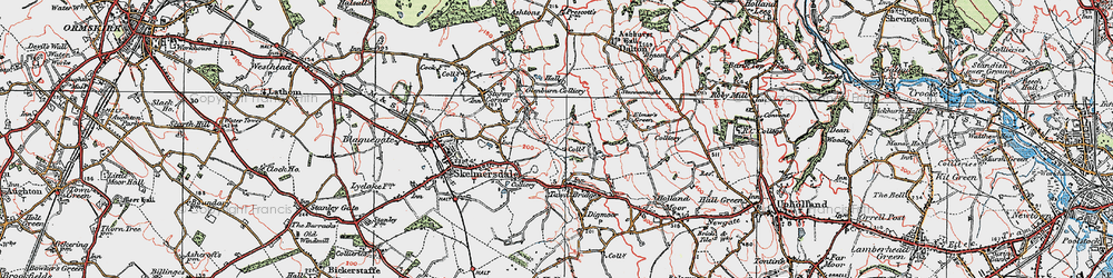 Old map of Town Centre in 1923