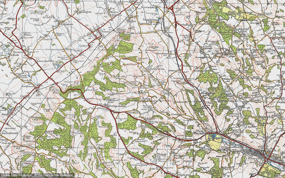 Old Map of Town End, 1919 in 1919