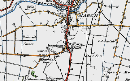 Old map of Town End in 1922