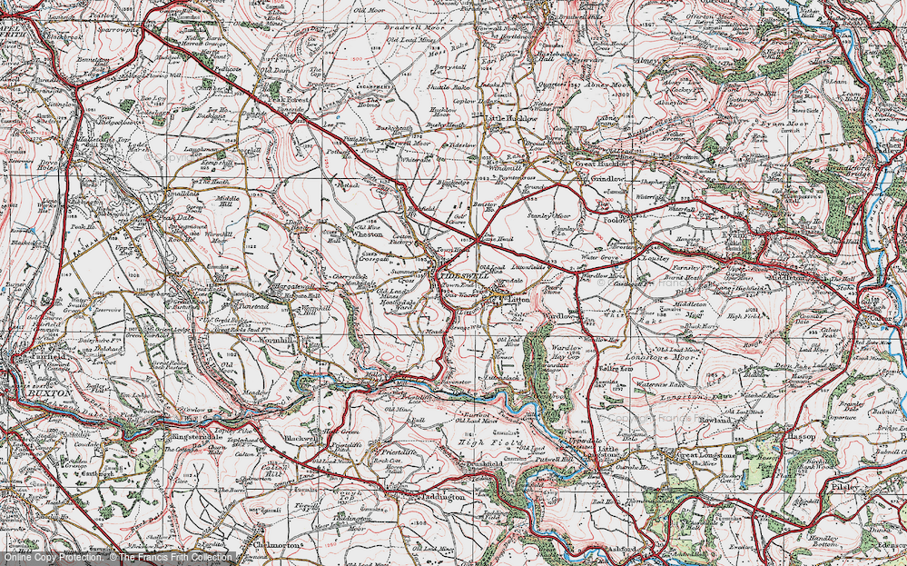 Old Map of Town End, 1923 in 1923