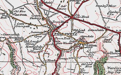 Old map of Town End in 1923