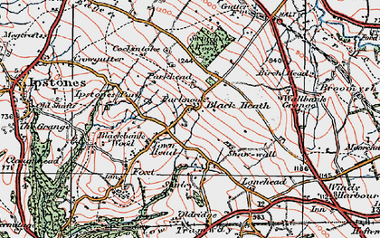Old map of Black Heath in 1921
