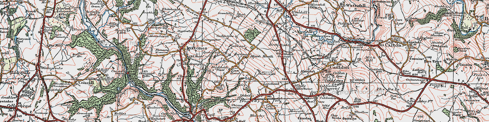 Old map of Black Heath in 1921