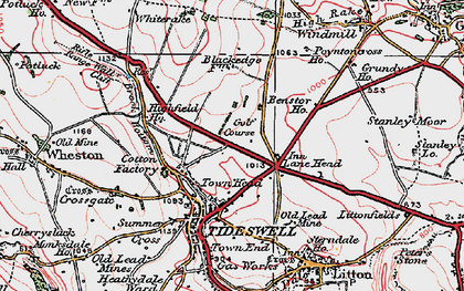 Old map of Town Head in 1923