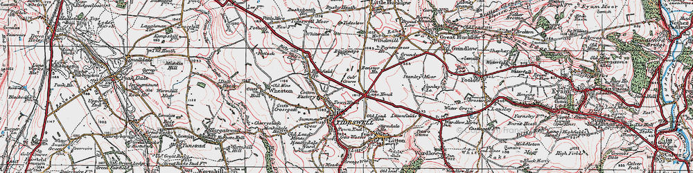Old map of Town Head in 1923