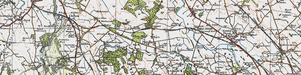 Old map of Whinfell Forest in 1925