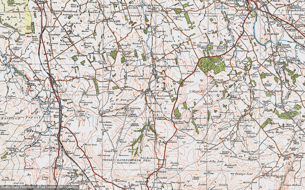 Old Map of Town Head, 1925 in 1925