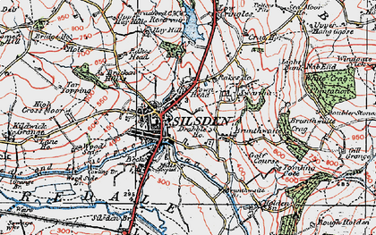 Old map of Town Head in 1925