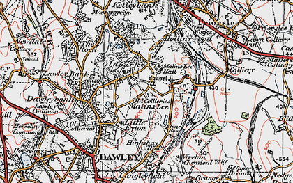 Old map of Town Park in 1921