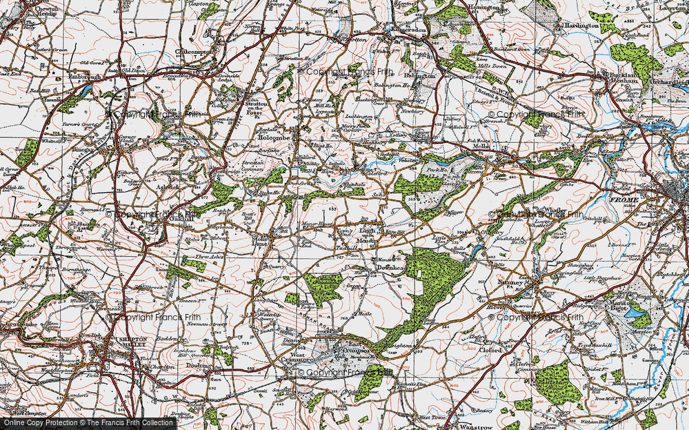 Old Map of Town's End, 1919 in 1919