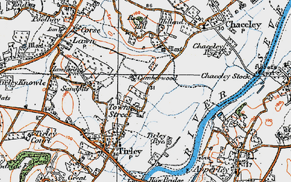 Old map of Town Street in 1919