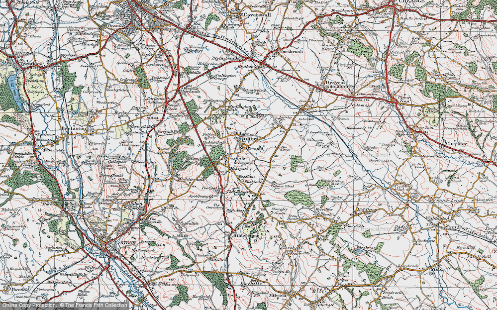 Old Map of Townend, 1921 in 1921