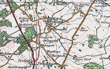 Old map of Townend in 1921