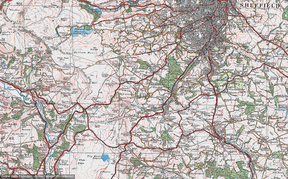 Old Map of Townhead, 1923 in 1923