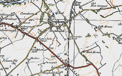 Old map of Linefoot in 1925