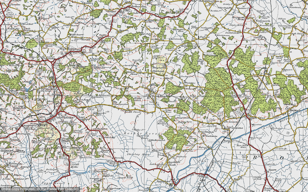 Old Map of Townland Green, 1921 in 1921