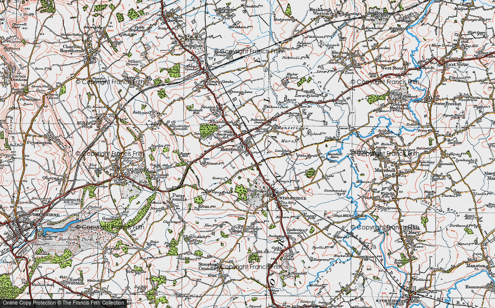 Old Map of Towns End, 1919 in 1919