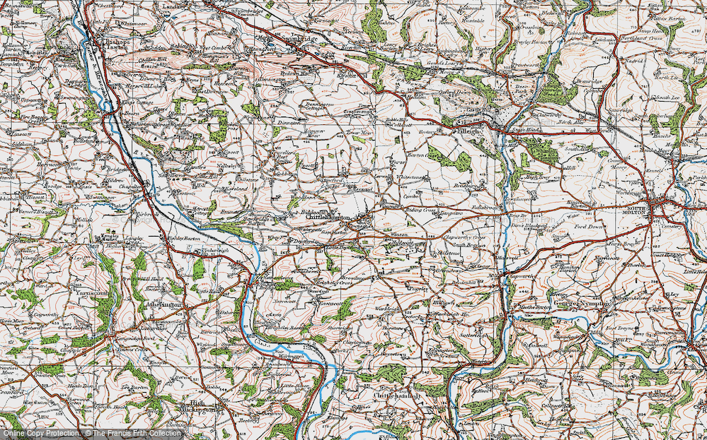 Old Map of Townsend, 1919 in 1919