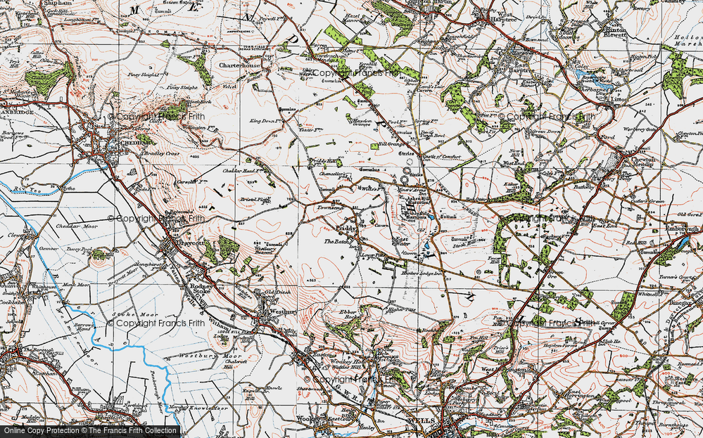 Old Map of Townsend, 1919 in 1919