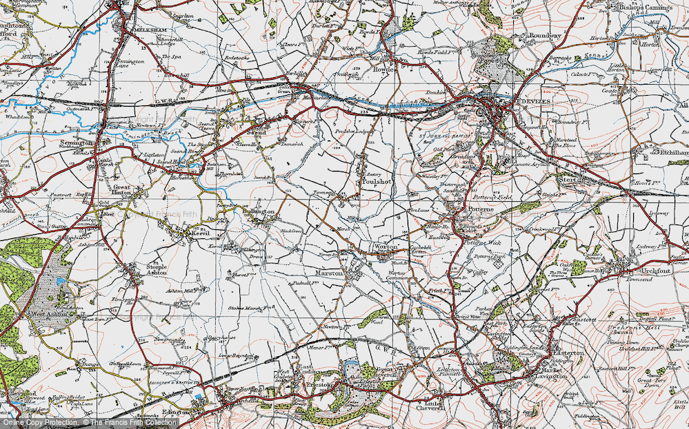 Old Map of Townsend, 1919 in 1919