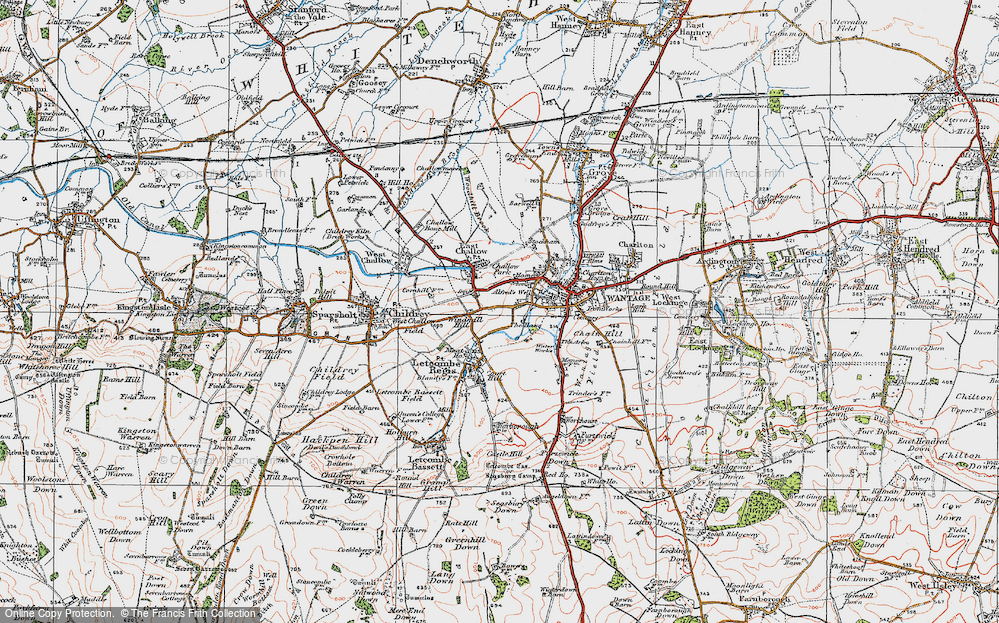 Old Map of Townsend, 1919 in 1919