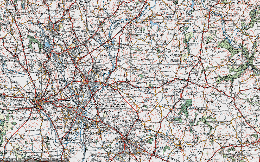 Old Map of Townsend, 1921 in 1921