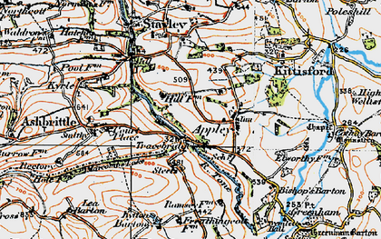 Old map of Tracebridge in 1919