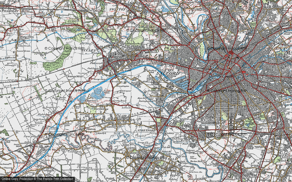 Old Map of Trafford Park, 1924 in 1924