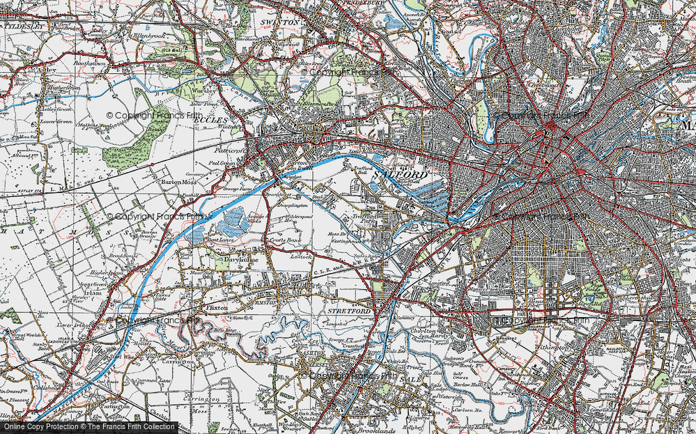 Historic Ordnance Survey Map of Trafford Park, 1924