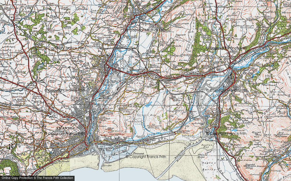 Old Map of Trallwn, 1923 in 1923