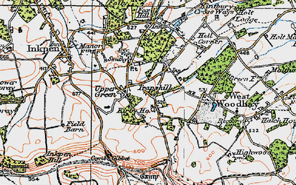 Old map of Trapshill in 1919