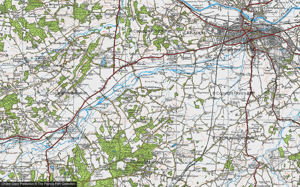 Old Map of Trash Green, 1919 in 1919